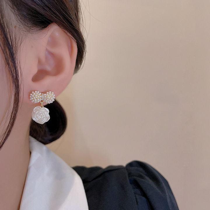 kang-jessy-ต่างหูมุกผู้หญิงแฟชั่นบาร็อคแฟชั่นออนไลน์ต่างหูบรรยากาศแมทช์ง่ายเครื่องประดับต่างหูเข็มเงิน