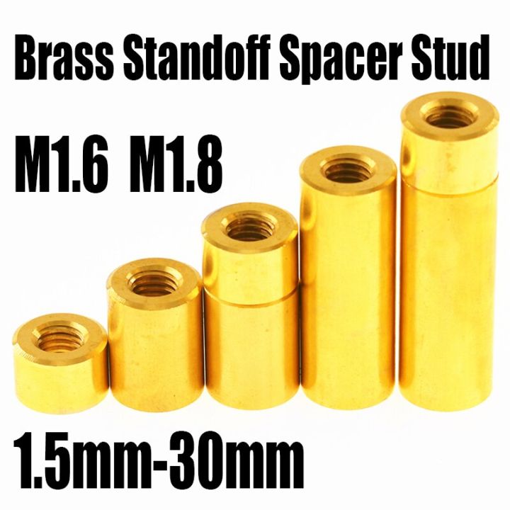 3pcs-m1-6-m1-8-round-brass-standoff-spacer-stud-extend-long-nut-spacing-screw-thumb-nut-female-thread-hollow-pillar-column-nails-screws-fasteners