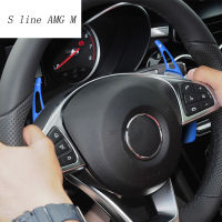 รถจัดแต่งทรงผมสำหรับ Benz GLA CLA Class X156 C117พวงมาลัย Shift Paddle Extension Shifters รถอุปกรณ์เสริม