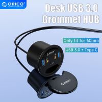 ORICO Desk Grommet USB 3.0 Hub Sound Card Type C Splitter SD TF Dock Station Headphone Mic Audio Interface for Laptop usb hub Cables