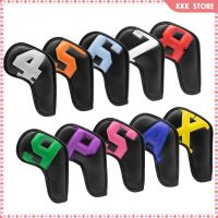 10Pcs Golf Iron Headcovers, Portable Durable Golf Club Head Cover for Travel Gift