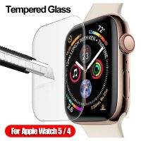 3D Screen Protectors 9H Tempered Glass Protective film 40mm 44mm For Apple Watch 5 4 Case Cover