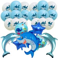 【DT】hot！ Animals Kids Boy Child Underwater Birthday Ballons Cartoon Pattern