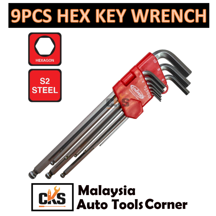 9PCS HEX KEY WRENCH SET, ALLENKEY | Lazada