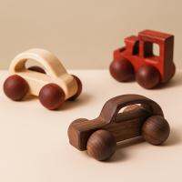 Baby Wooden Toys Beech Wood Car Blocks Cartoon Van Educational Montessori Toys Children Baby Teething Newborn Birthday Gift Building Sets