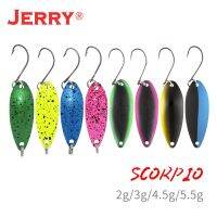 【hot】✖❄☁ Jerry Scorpio 4.5g Metal Fishing Lake Trout Pike UV Colors Spinner Bait Glitter Baubles Freshwater