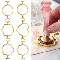 Wax Seal Metal Mold Round Flower Heart Shape For Card Making Wedding Invitation Birthday Gifts Decoration Scrapbooking Supplies  Scrapbooking