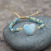 Classic Heart Shape Charm Bracelets String Braided Macrame Bracelets Teengirls Wrap Bracelet Femme Women Jewelry