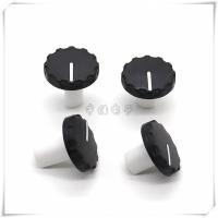 2 Piece Black with handle knob potentiometer rotary encoder volume switch knob suitable for D axis 6MM