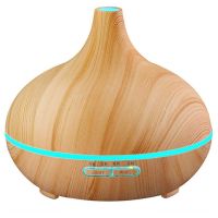 New 550ml Wood Essential Oil Diffuser Ultrasonic USB Air Humidifier with 7 Color LED Lights Remote Control Office Home Difusor