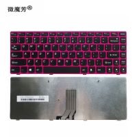 New Keyboard for Lenovo G480 G485 Z380 Z480 Z485 US Black button Pink border laptop keyboard