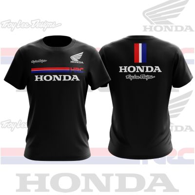 Baju Motor Honda HRC Troy Lee Designs Vintage Motocycle T Shirt