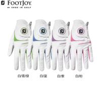 FootJoy Fj ถุงมือกอล์ฟหนังแกะสำหรับผู้หญิง,ถุงมือซ้อมกอล์ฟกันลื่นทนทานต่อการสึกหรอระบายอากาศได้ดี U.S.A