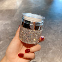 50ml Sparkling Rhinestones Refillable Bottles Packaging Vacuum Lotion Pump Jars with Lid Containers for Cosmetics Face Cream