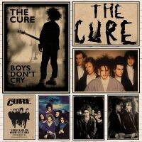 Vintage The Cure  Rock Poster  Home Decor Canvas Printing Posters Retro Poster Rock  Band Music Star Poster Wall Home room Decor Wall Stickers  Decals