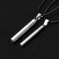 Titanium Emergency Whistle Loud Keychain Necklace Keyring for Survival Outdoor Hiking Camping