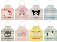 ผ้ากันเปื้อนลายการ์ตูน Sanrio Character ผ้าแคนวาส ขนาด 75×65 cm เชือกด้านหลังมัดปรับระดับได้ ใส่ได้ทั้งคนผอมและพลัสไซส์