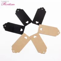 ✾ 50PCS DIY Kraft Paper Tag Hollow Love Labels Card Hang Tag Wedding Party Note Blank price Hang tag Kraft Gift Wrapping Supplies