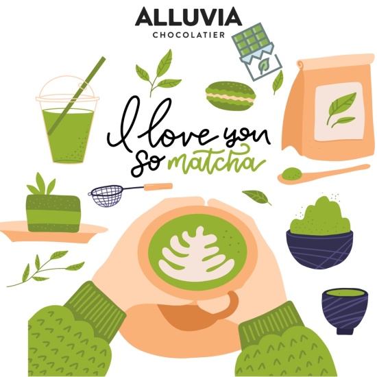 Socola matcha trà xanh nguyên chất nhật bản ngọt ngào alluvia chocolate - ảnh sản phẩm 6