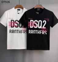 2022 Classic Dsquared2 Cotton Alphabet Print Fashion Couple Round Neck Short Sleeve Shirt Tie Dye Casual Top DT926