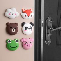 1PC Cartoon Self Adhesive Silicone Door Stopper Thicken Collision Avoidance Door Handle Bumper Crash Pad Guard Wall Protector