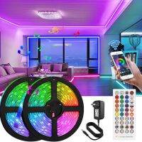 จัดส่งที่รวดเร็ว 5050 RGB Strip Light ไฟติดห้องไฟตกแต่ง ไฟ LED Strip 20M ไฟห้อง Light Room ไฟตกแต่งห้อง ไฟ LED String