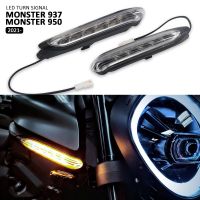 สำหรับ DUCATI มอนสเตอร์937มอนสเตอร์950 2021 2022 2023สัญญาณเลี้ยว LED ใหม่ไฟแสดงสถานะของประดับจักรยานยนต์ด้านหน้ากะพริบ