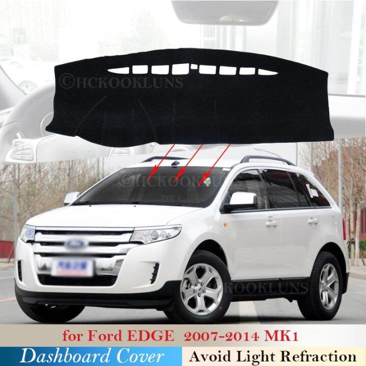 แผ่นป้องกันฝาปิดแผงควบคุมสำหรับ-ford-edge-2007-2008-2009-2010-2011-2012-2013-2014อุปกรณ์เสริมรถยนต์พรมบังแดด