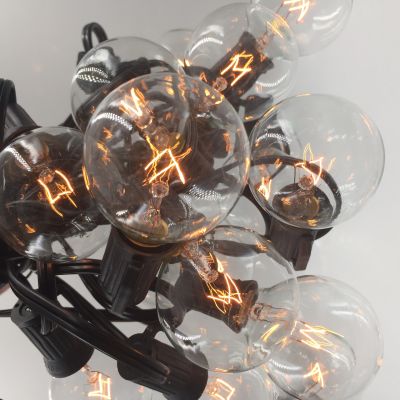 25-50FT Patio string light Christmas G40 Globe Festoon bulb fairy string light outdoor party garden garland wedding Decorative