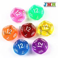 【✆】 สีรุ้ง7ชิ้น TRPG D12ลูกเต๋า DnD 12เกม Dices 7สีเกมเดสก์ท็อปชิ้นสำหรับ Dnd,Rpg