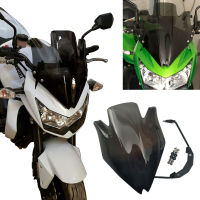 Motorcycle For Kawasaki Z750 Z750R Windshield High Quality Wind Deflectore Windshield Bubble e Black Windscreen Spoiler