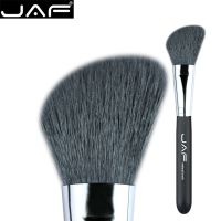 (Stream woman) JAF ขนแพะธรรมชาติ Angled Blush Brush Long Handle Highlighter Blending Brush Slant Face Makeup Concealer Brush 12GKYA