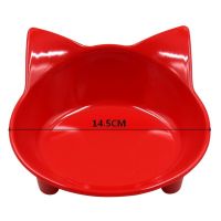 Dog Cat Feeder Cute Cat Face Shape Anti Slip Bowl Food Water Dish Supplies