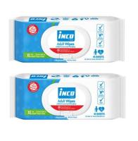 อินโก้ Inco Adult Wipes  ผ้าเปียกเช็ดผิวผู้ใหญ่  40 แผ่น แพ็คคู่