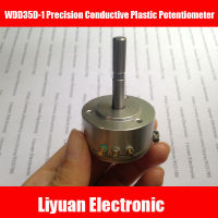 1Pcs WDD35D-1 Precision Conductive โพเทนชิโอมิเตอร์พลาสติก5 เซ็นเซอร์มุม1K 2K 5K 10K 33มม. โพเทนชิโอมิเตอร์แกนยาว