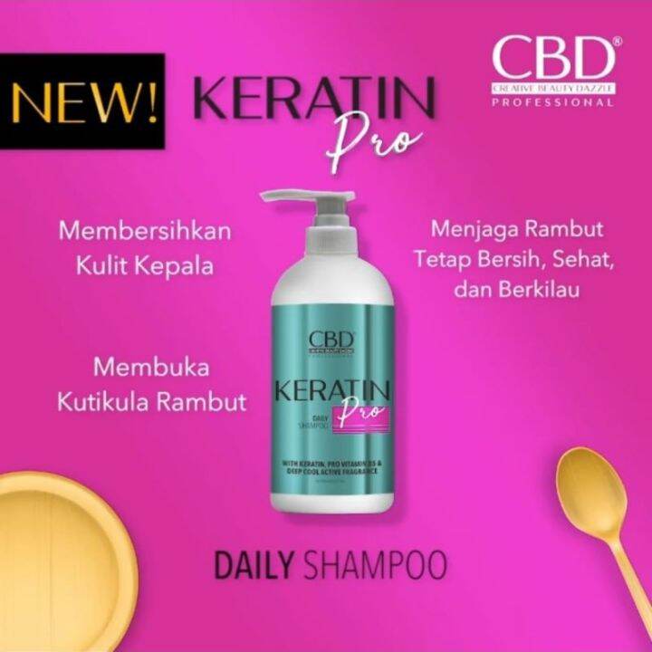 CBD Pro Keratin Daily SHAMPOO 1000 ML / Shampo Keratin Lazada Indonesia