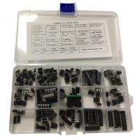 [COD][จัดส่งฟรี]IC Chip Assortment 150Pcs,Opamp,Oscillator,Pwm,PC817,NE555,LM358,LM324, JRC4558,LM393,LM339,NE5532 Incl. Sockets