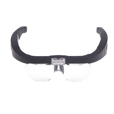 [Auto Stuffs] แว่นขยายแบบสวมหัวพร้อมไฟ LED สำหรับอ่านช่างทำนาฬิกาแบบชาร์จไฟได้ USB 1.5X 5.0X 3.5X 2.5X