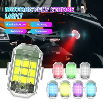 1/2/3/4pcs 7 COLORS AIRCRAFT STROBE LIGHT USB CHARGING LED