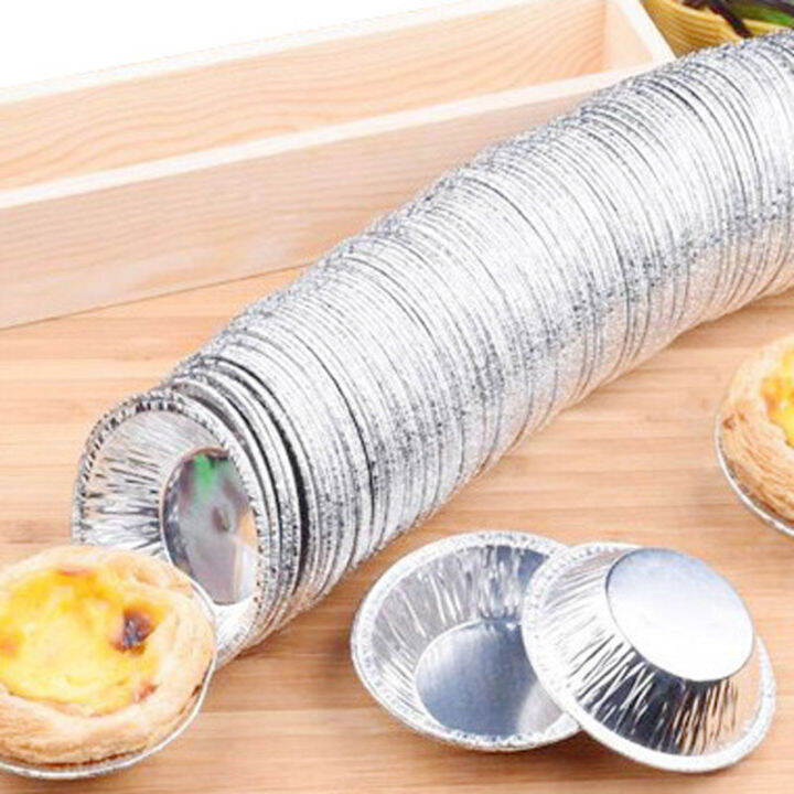 Disposable tin foil egg tart mold egg tart tray aluminum foil bottom