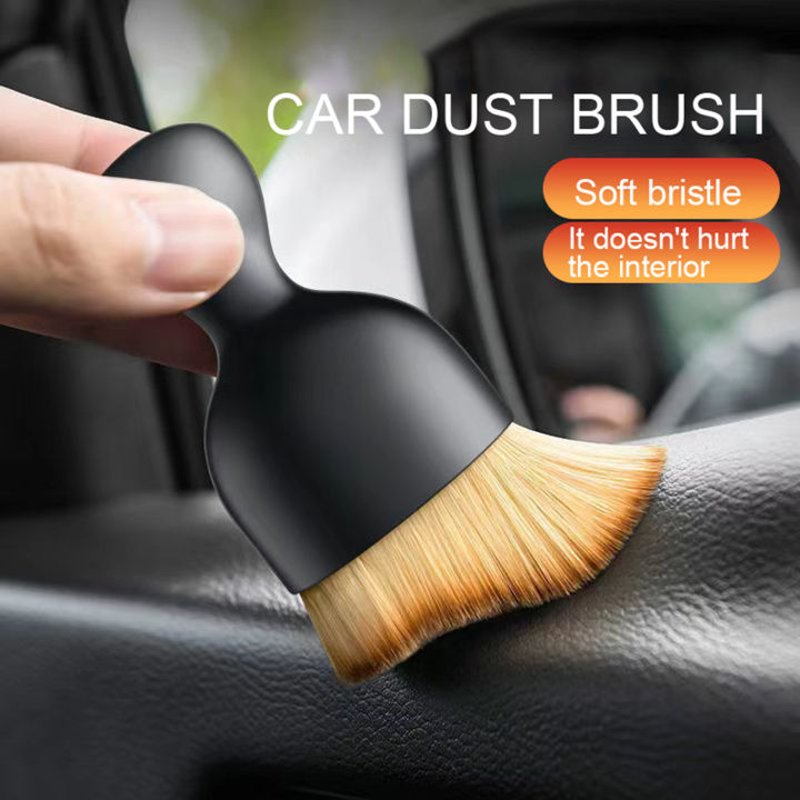 Wet and Dry Car Brush Car Interior Brush 2pcs Car Interior Cleaning