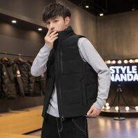 [COD] 2022 autumn and winter down vest mens outerwear casual stand collar duck warm one piece wholesale