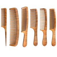 【CC】 Pear Wide Hair Comb Scalp Massage Wood Detangling Anti-static for Tools