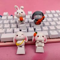 Keycaps Mechanical Caps Accessories Translucent Pink Kawaii KeyCap