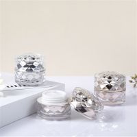 5ml Gold Silver Acrylic Cream Box Frosted Mini Bottle Plastic Round Empty Makeup Jar Refillable Packing Box Travel Bottle Tools