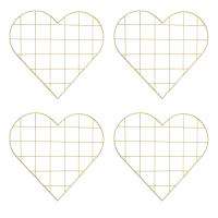 4pcs Nordic Heart Mesh Grid DIY Wall Photo Postcards Art Display Organizer Pictures Rack Frame Holder Wholesales