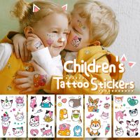 【YF】 Cartoon Animals Waterproof Temporary Tattoo Cute Pet Cats Dogs Stickers Children Kids Boy Girl Fake Body Art Flash