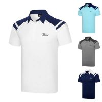 Titleist Malboneirj.lindeberg Mizuno ใหม่2023กางเกงเล่นกอล์ฟเสื้อยืดแขนสั้นของผู้ชายกีฬาเสื้อโปโลแบบหลวมระบายอากาศแห้งเร็วเสื้อโปโลดูดซับเหงื่อขนาดใหญ่กลางแจ้ง