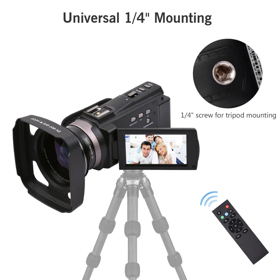 andoer 4k ultra hd wifi digital video camera