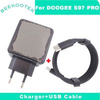 ต้นฉบับ S97 Doogee Pro ที่ชาร์จความเร็วสูงโทรศัพท์มือถือที่ชาร์จเร็ว + สายชาร์จ USB สายข้อมูลสำหรับ Doogee S97pro โทรศัพท์มือถือ